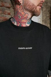 Polera Boxy Fit 250gr Negra | More Amor