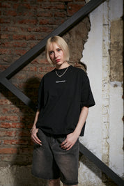 Polera Boxy Fit 250gr Negra | More Amor