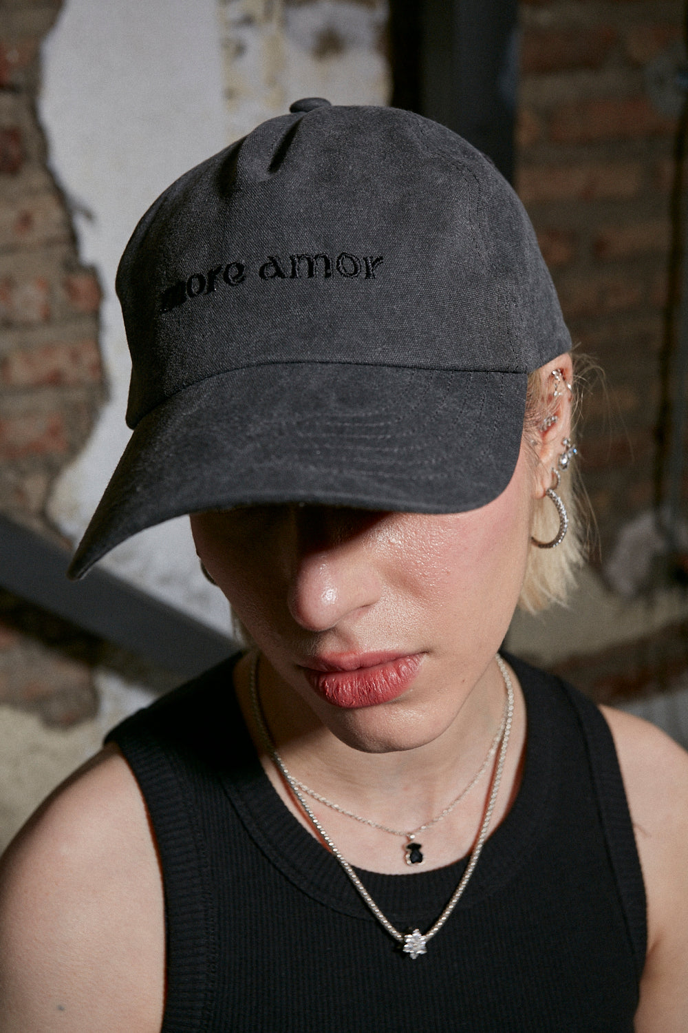 Jockey Ball Cap Gris | More Amor