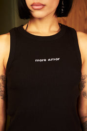 Polera Sin Mangas Daily Negra Mujer | more amor