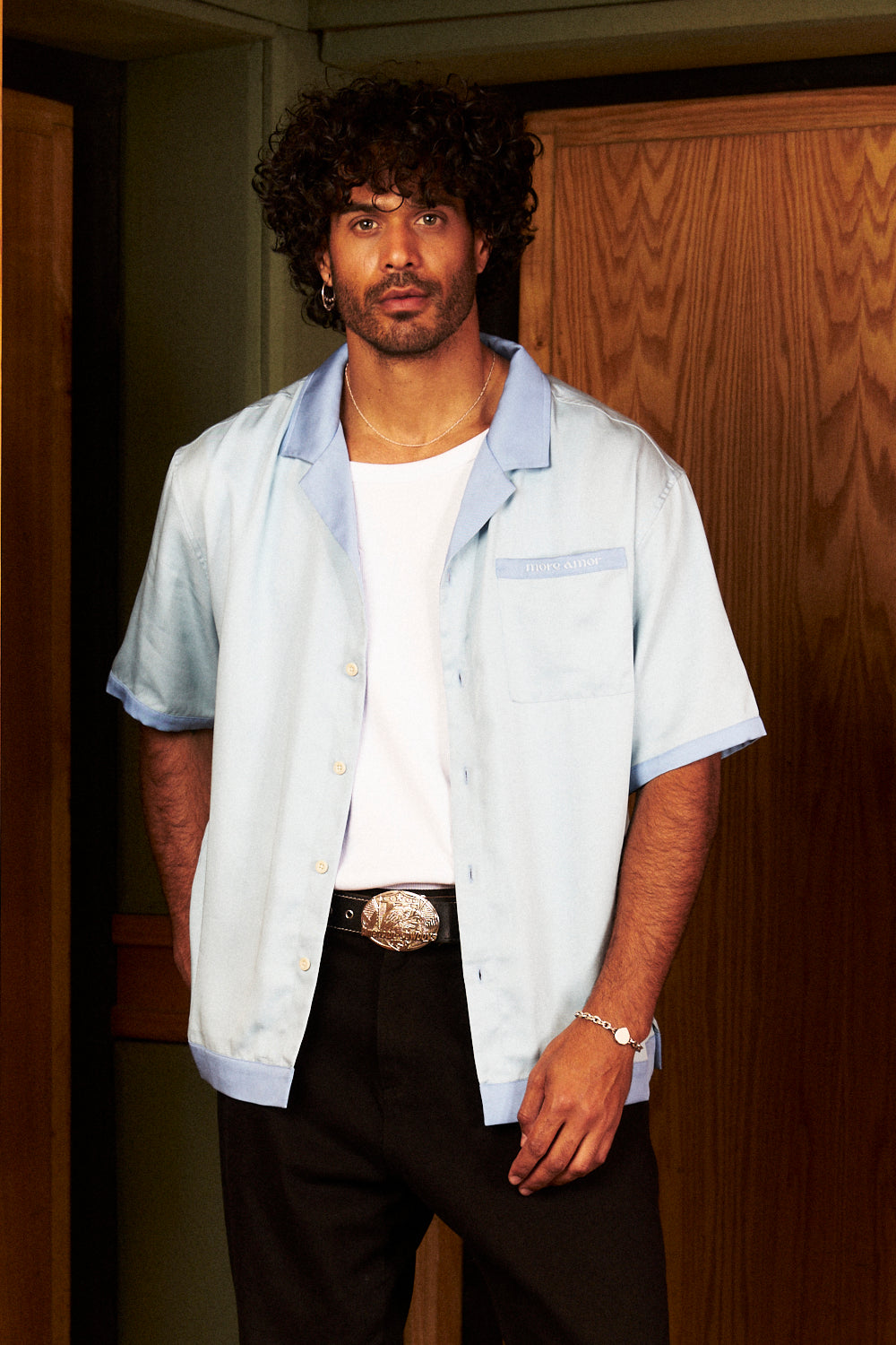 [UNIQUE IV] Camisa Fair Winds Celeste | DimeDarko