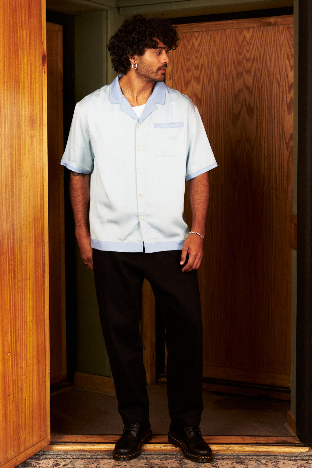 [UNIQUE IV] Camisa Fair Winds Celeste | DimeDarko