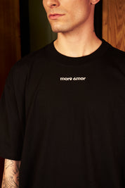 Polera Boxy Fit 250gr Negra | More Amor
