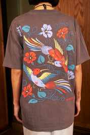 Polera Hummingbirds Gris Mujer | Nanai