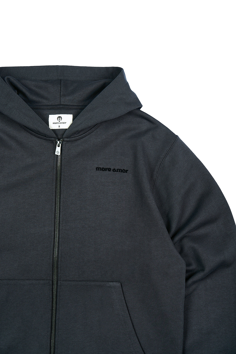 FullZip Polerón Con Gorro Gris | more amor