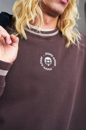 Crewneck Sin Gorro Logo Café | more amor