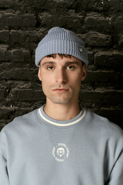 Gorro Beanie Fisherman Celeste | more amor