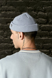 Gorro Beanie Fisherman Celeste | more amor