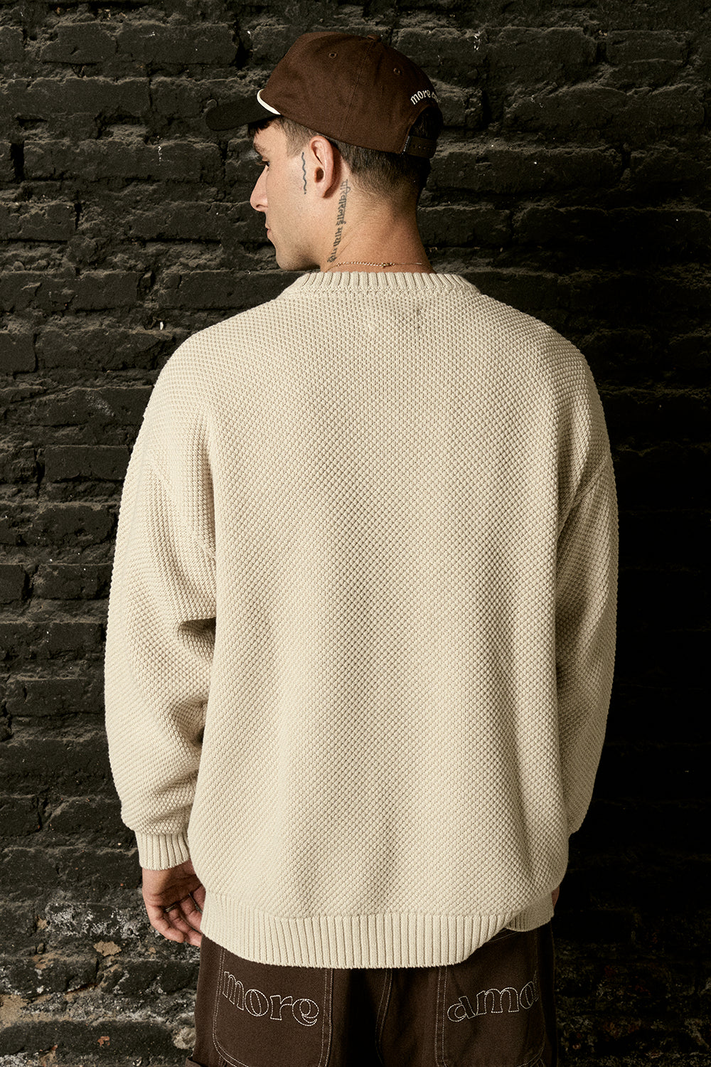 Chaleco Oversize Ecru Hombre | more amor
