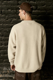 Chaleco Oversize Ecru Hombre | more amor