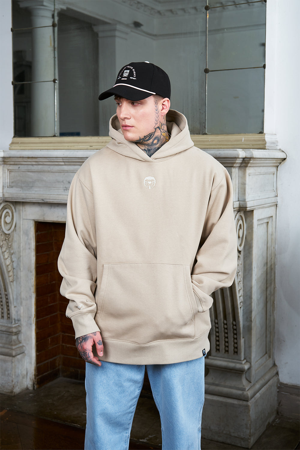 Polerón con Gorro Iso Ecru | more amor