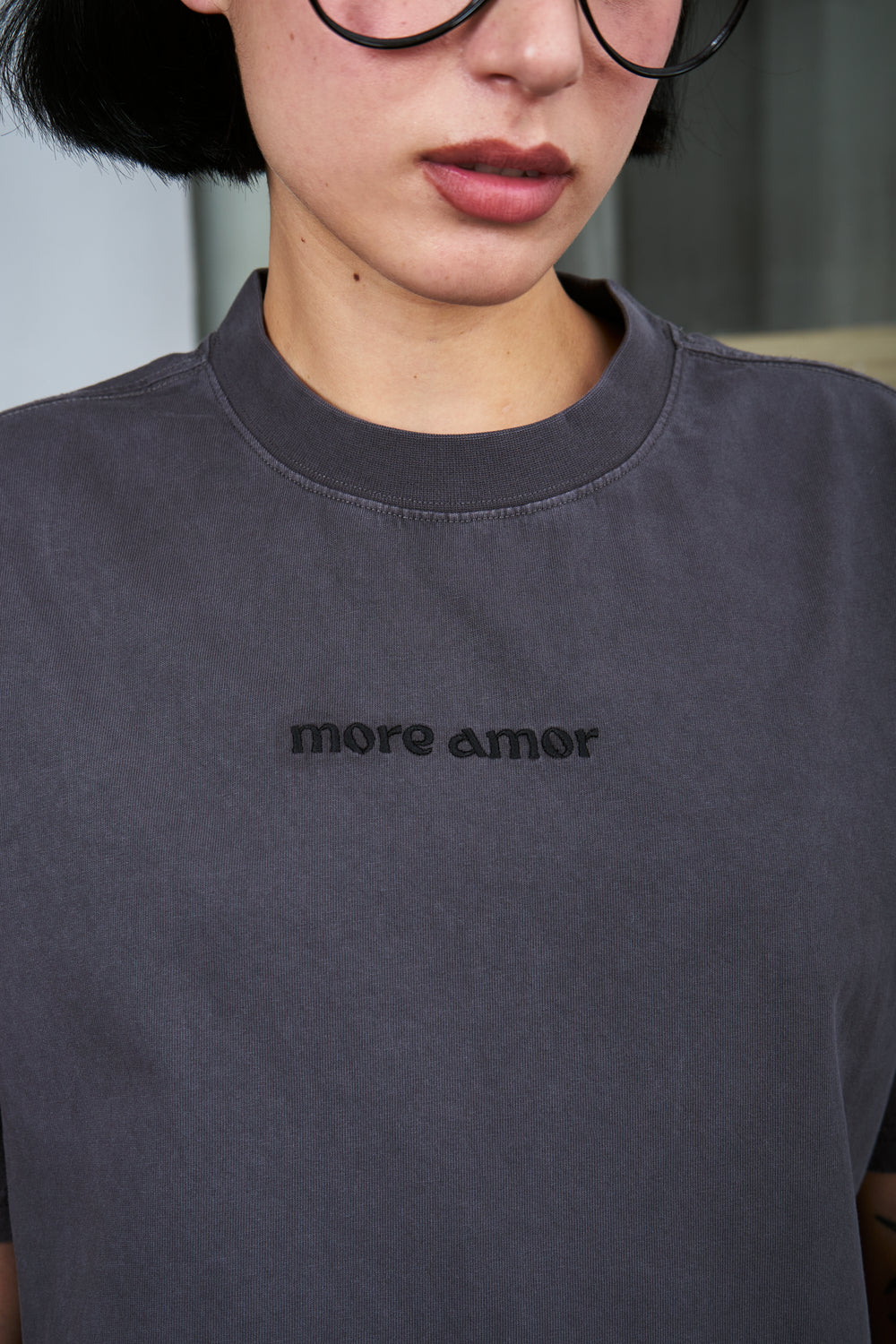 Polera 250gr Gris Oversize | More Amor