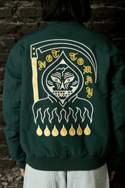 Chaqueta Bomber The Reaper Verde Mujer | Ecto