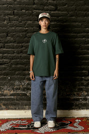 Polera Swan Stamp Verde Mujer | DimeDarko
