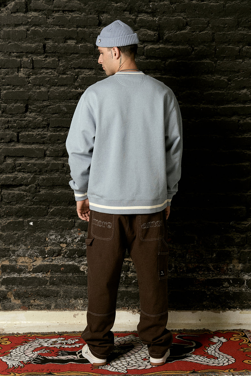 Polerón Crewneck Celeste Hombre | more amor