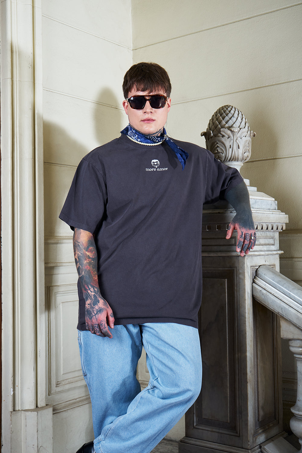 Polera 250 gr Japanese Tiger Gris | Pablo Esquivel