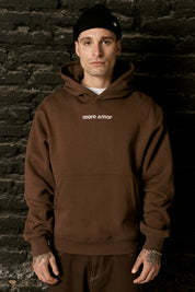 Polerón con Gorro Written Café Hombre | more amor