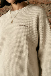 Chaleco Oversize Ecru Mujer | more amor