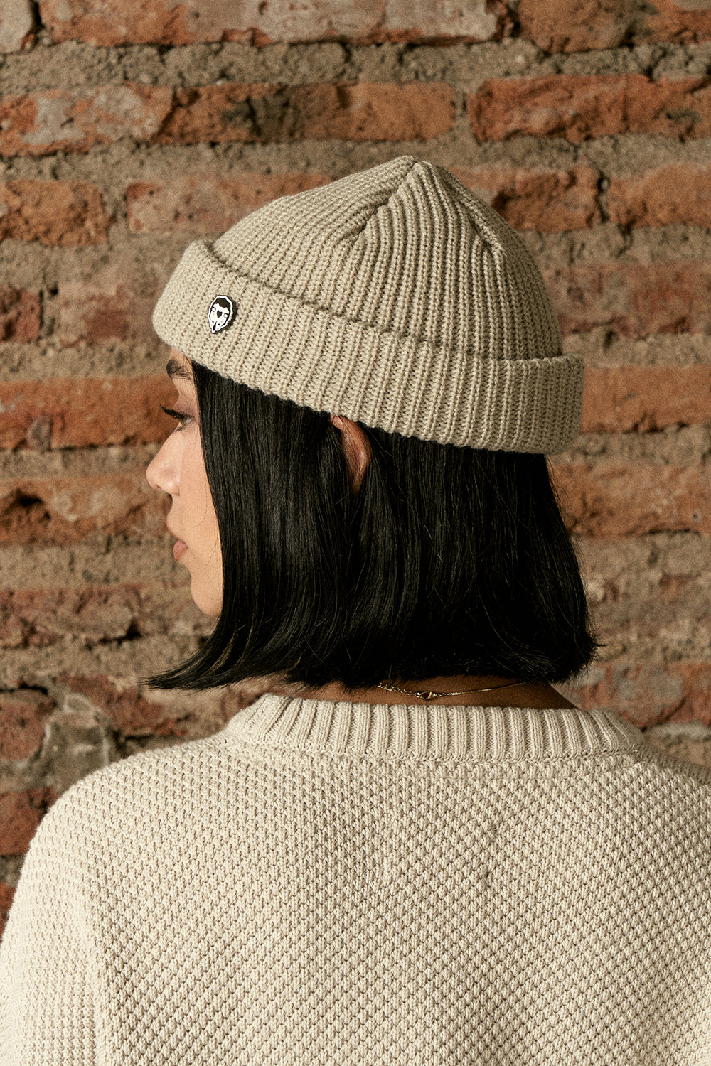Gorro Beanie Fisherman Ecru | more amor