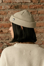 Gorro Beanie Fisherman Ecru | more amor