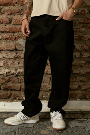 Pantalón Denim Carpenter Negro Hombre | more amor
