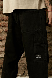 Pantalón Denim Carpenter Negro Hombre | more amor