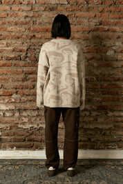 Chaleco Melted Iso Ecru Mujer | more amor