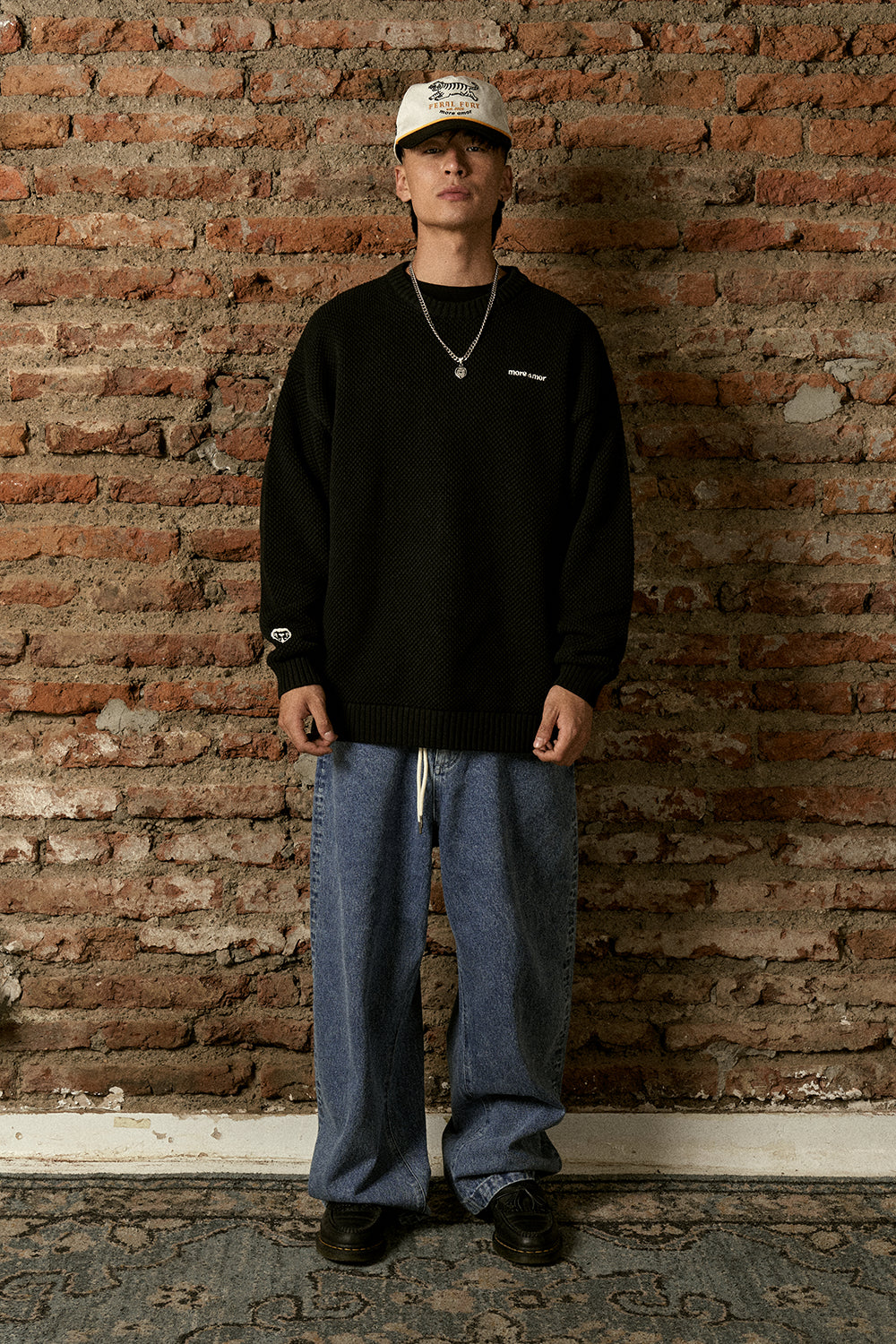 Chaleco Oversize Negro Hombre | more amor