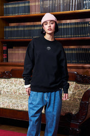 Crewneck Sin Gorro Heart&Roses Negro | DimeDarko