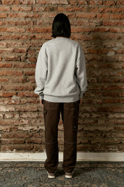 Polerón Crewneck Written Gris Mujer | more amor
