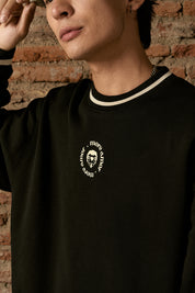 Polerón Crewneck sin Gorro Negro Hombre | More Amor