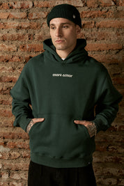 Polerón con Gorro Written Verde Hombre | more amor
