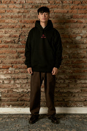 Polerón con Gorro Stay Free Negro Hombre | Ecto