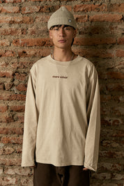 Polera ML Golden Tiger Ecru Hombre | Andres Cruces