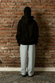 Polerón con Gorro Written Negro Mujer | more amor