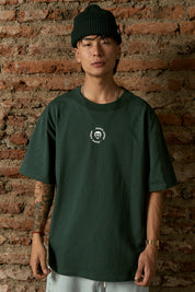 Polera Swan Stamp Verde Hombre | DimeDarko