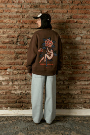 Polerón Crewneck Lady in a Rose Café Mujer | Jose Prieto