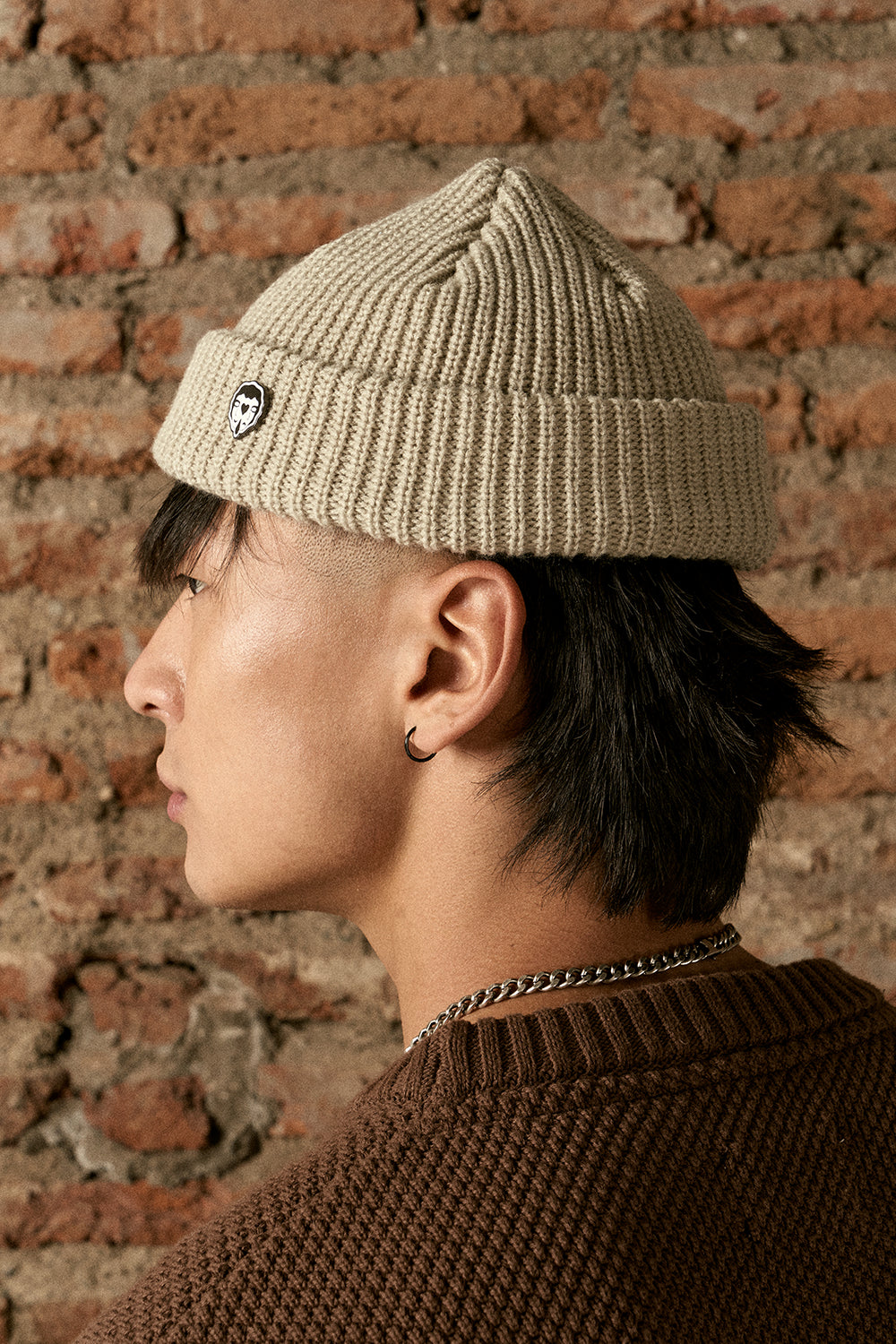 Gorro Beanie Fisherman Ecru | more amor