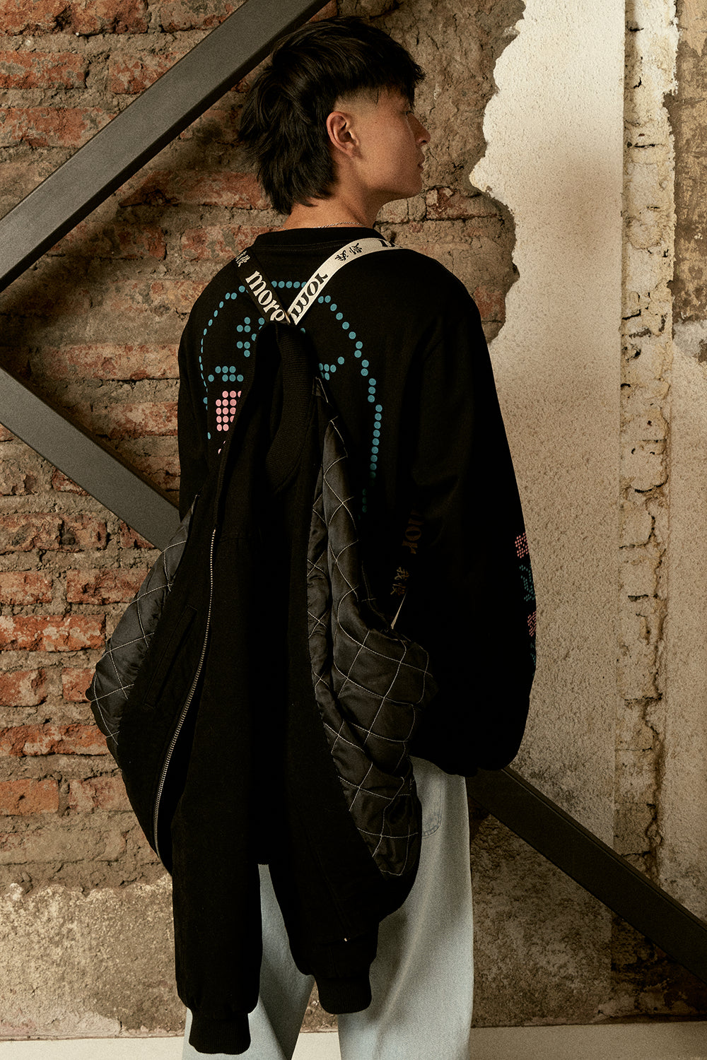 Chaqueta Bomber Negra Hombre | more amor