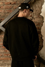 Polerón Crewneck Written Negro Hombre | more amor