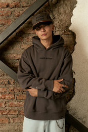 Polerón con Gorro Written Gris Hombre | more amor