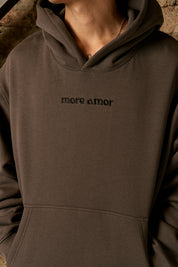 Polerón con Gorro Written Gris Hombre | more amor