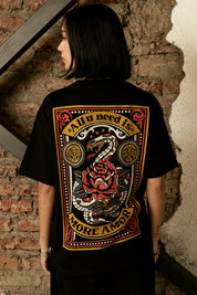 Polera Tarot Snake Negra Mujer | Ecto