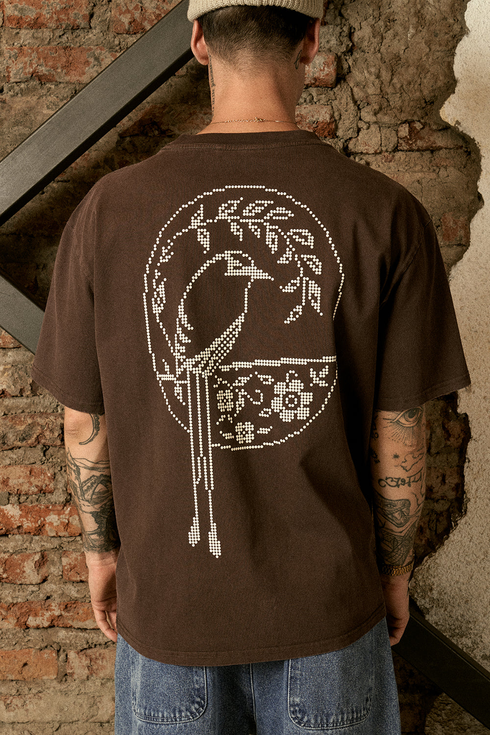 Polera Quiet Bird Café Hombre | Animalita
