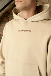 Polerón con Gorro Written Ecru Hombre | more amor