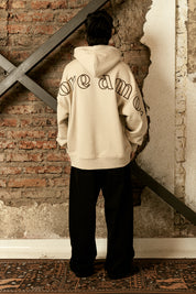 Polerón con Gorro Full Back Ecru Hombre | more amor