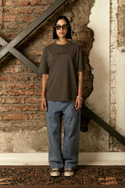 Polera 250gr Gris Oversize Mujer | More Amor