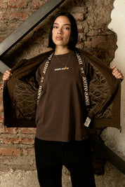 Bomber Chaqueta Café Mujer | more amor