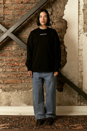 Polerón Crewneck Written Negro Mujer | more amor