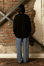 Polerón Crewneck Written Negro Mujer | more amor